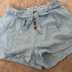 Light Blue Dress Shorts
